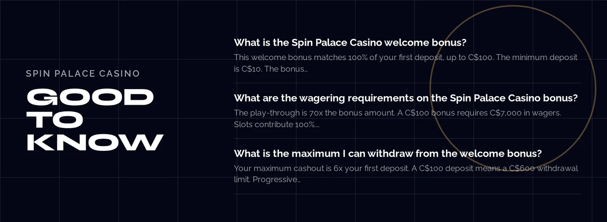 Read bonus FAQ answers.