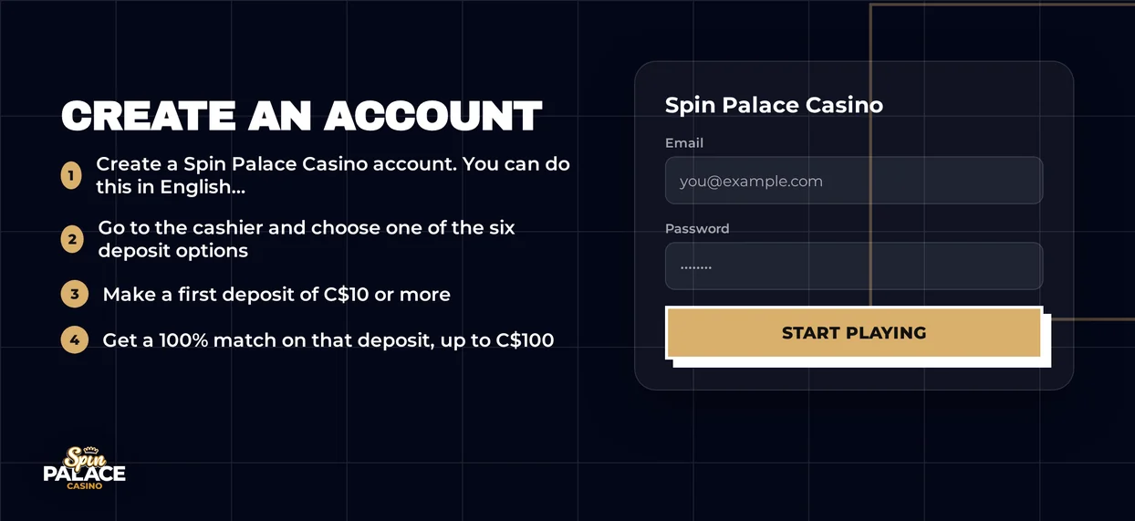 Register claim casino bonus